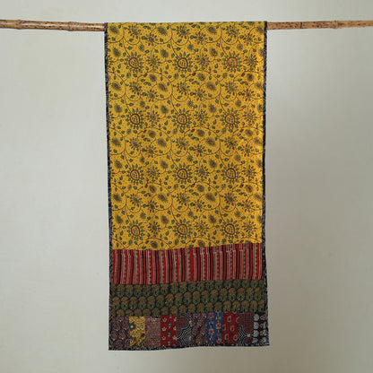 Multicolor - Patchwork Cotton Stole in Ajrakh Block Prints 07