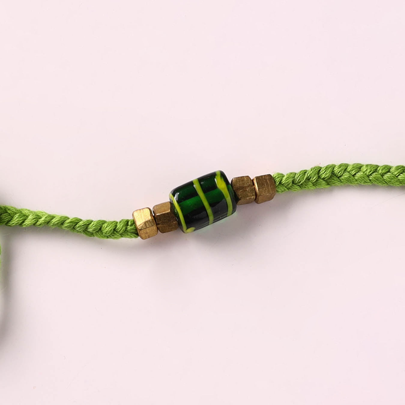 Tribal Odisha Dokra Brass & Threadwork Rakhi 08