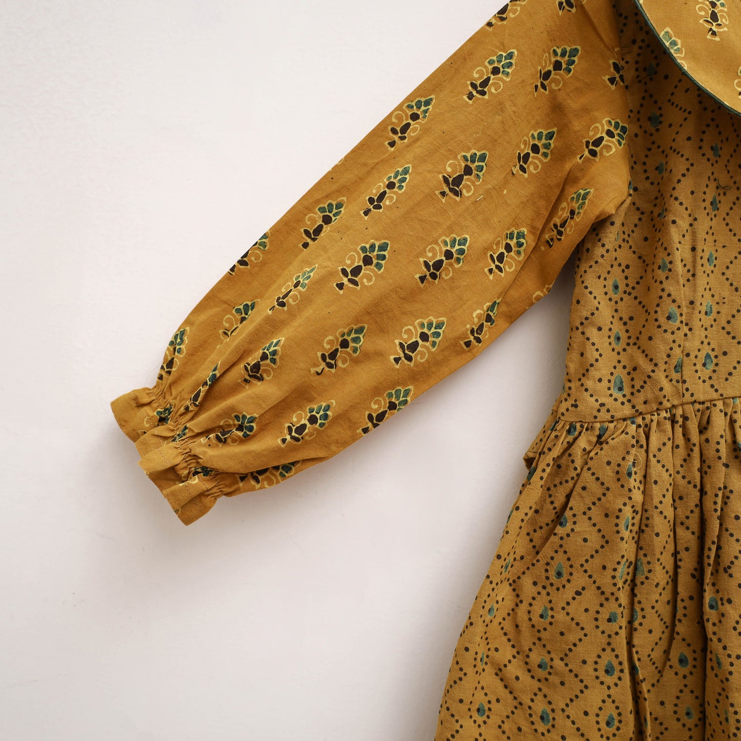 Pure Cotton Girls Frock Dress in Ajrakh Block Print (3-4 Years) 39