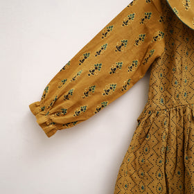 Pure Cotton Girls Frock Dress in Ajrakh Block Print (3-4 Years) 39