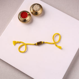 Tribal Odisha Dokra Brass & Threadwork Rakhi 09