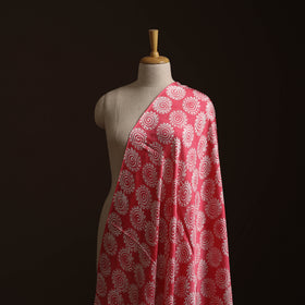 Kutch Hand Block Batik Print Modal Silk Fabric 07