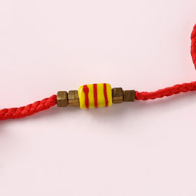 Tribal Odisha Dokra Brass & Threadwork Rakhi 10