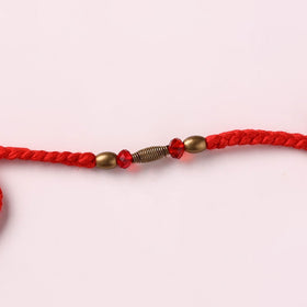 Tribal Dokra Craft Brass & Threadwork Rakhi 44