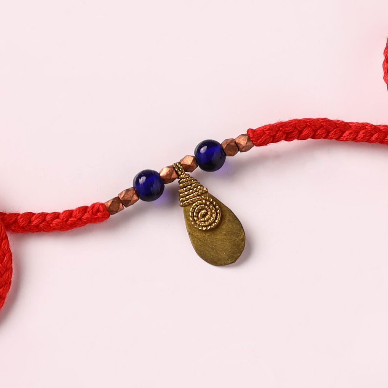 Tribal Dokra Craft Brass & Threadwork Rakhi 38