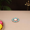 Handpainted Mirror Work Tealight Candle Holder 04