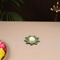 Handpainted Mirror Work Tealight Candle Holder 05