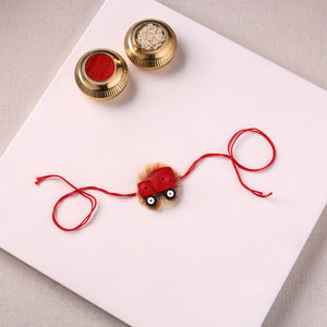 Car - Handmade Paper Quilling Kids Rakhi 25