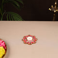 Handpainted Mirror Work Tealight Candle Holder 07