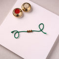 Tribal Dokra Craft Brass & Threadwork Rakhi 06