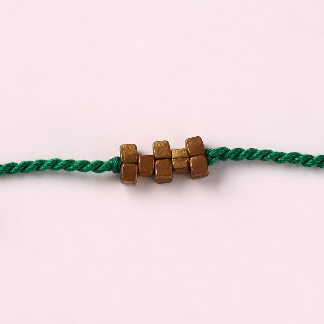 Tribal Dokra Craft Brass & Threadwork Rakhi 06