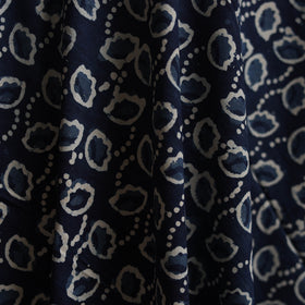Blue - Bagru Indigo Hand Block Print Natural Dyed Cotton Fabric 01