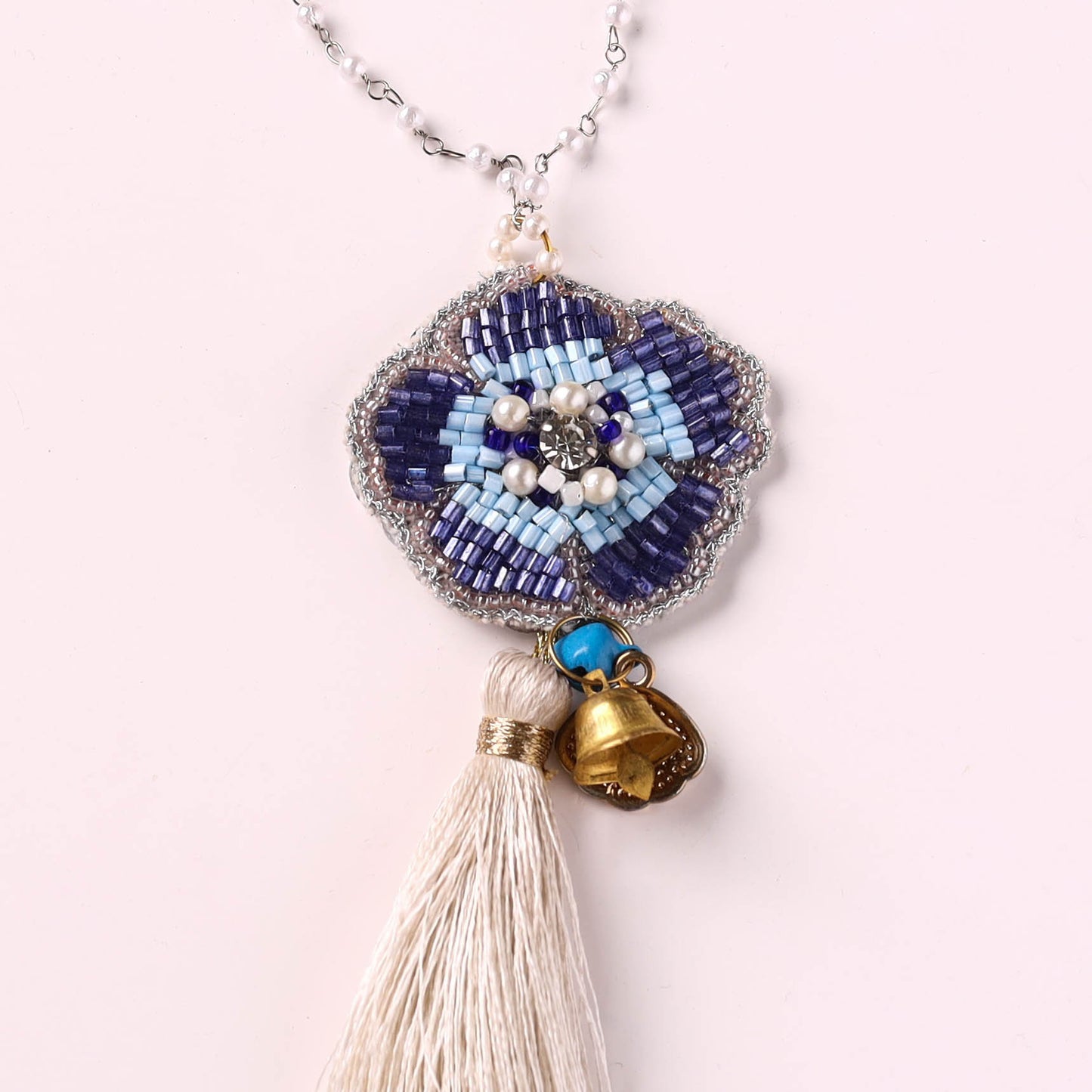 Flower - Handmade Beadwork Lumba Rakhi by Jugni 01