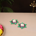 Handpainted Mirror Work Tealight Candle Holder (Set of 2) 11