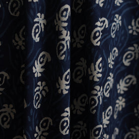 Blue - Bagru Indigo Hand Block Print Natural Dyed Cotton Fabric 04