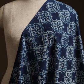 Blue - Bagru Indigo Hand Block Print Natural Dyed Cotton Fabric 05