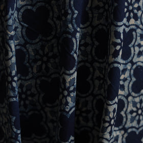 Blue - Bagru Indigo Hand Block Print Natural Dyed Cotton Fabric 05