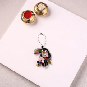 Black Bird - Handmade Beadwork Lumba Rakhi by Jugni 06