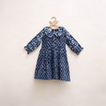 Pure Cotton Girls Frock Dress in Indigo Bagru Block Print (3-4 Years) 51