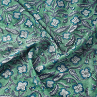 Green - Pure Cotton Sanganeri Print Fabric 01