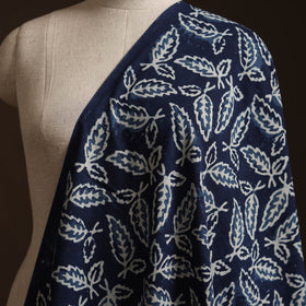 Blue - Bagru Indigo Hand Block Print Natural Dyed Cotton Fabric 09