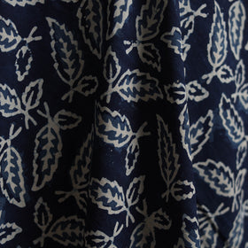 Blue - Bagru Indigo Hand Block Print Natural Dyed Cotton Fabric 09