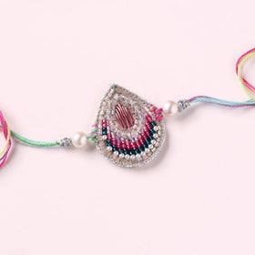Drop Feather - Handmade Beadwork Rakhi by Jugni 11