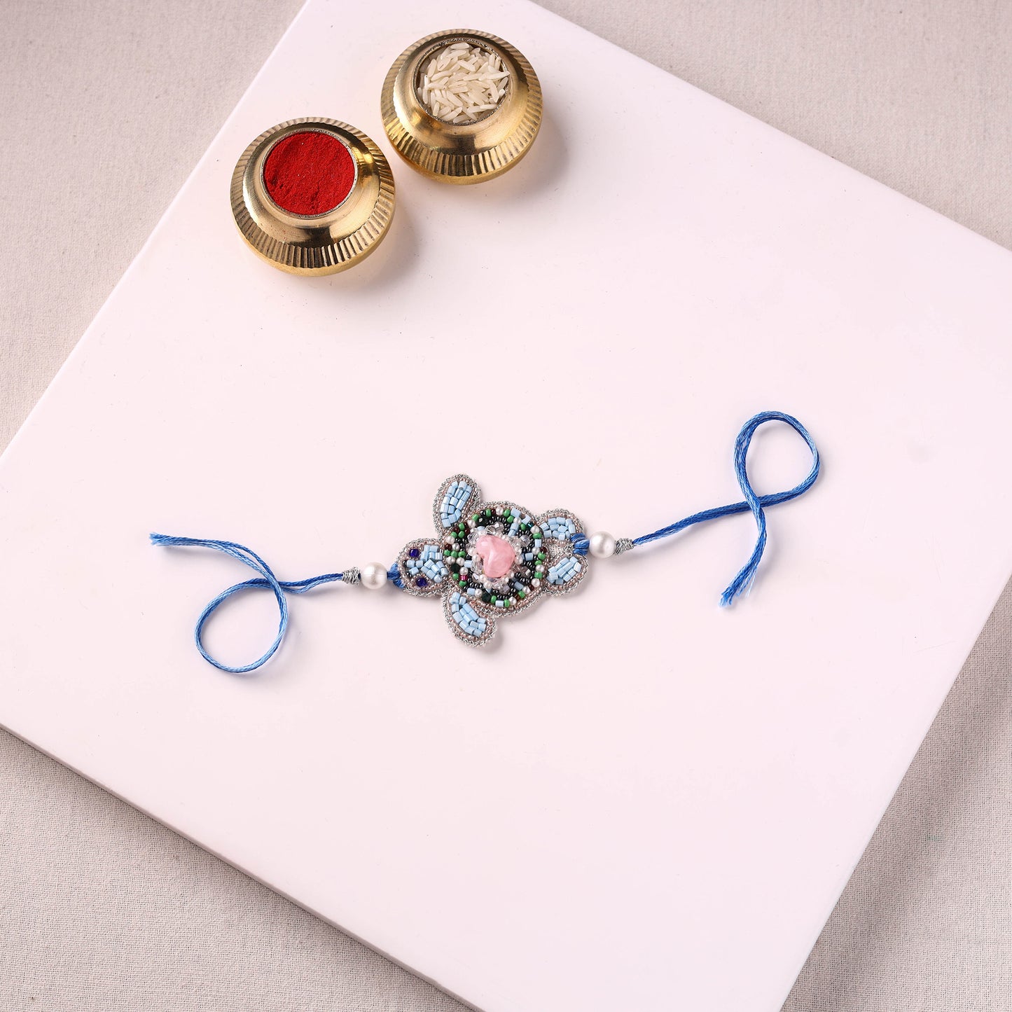 Turtle - Handmade Beadwork Kids Rakhi by Jugni 12