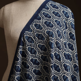 Blue - Bagru Indigo Hand Block Print Natural Dyed Cotton Fabric 10