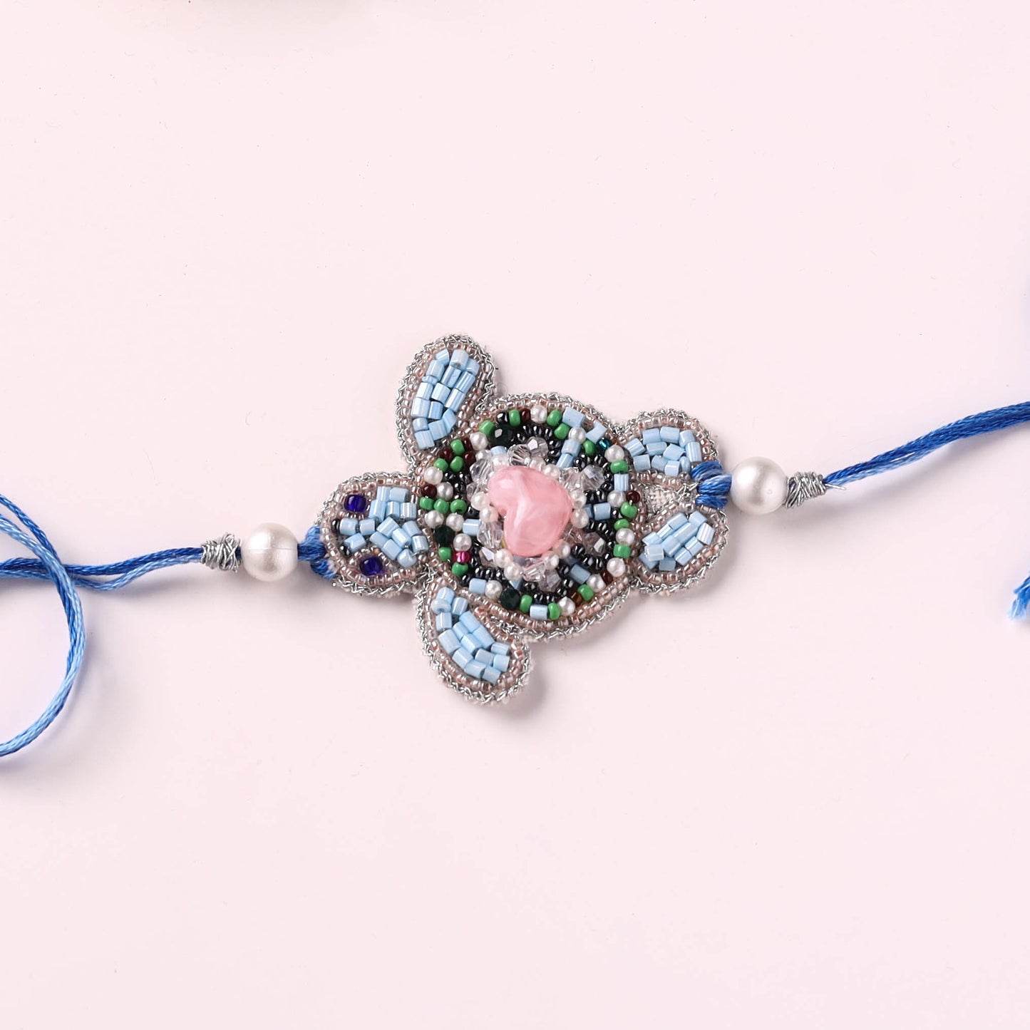 Turtle - Handmade Beadwork Kids Rakhi by Jugni 12