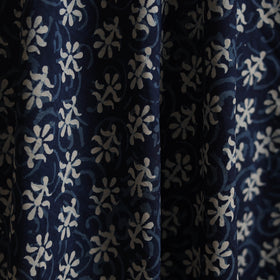 Blue - Bagru Indigo Hand Block Print Natural Dyed Cotton Fabric 11
