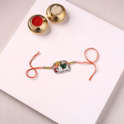 Elephant - Handmade Beadwork Kids Rakhi by Jugni 15