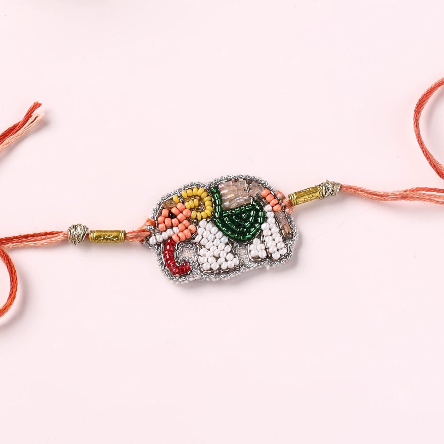 Elephant - Handmade Beadwork Kids Rakhi by Jugni 15