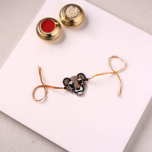 Tiger - Handmade Beadwork Kids Rakhi by Jugni 16