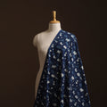 Blue - Bagru Indigo Hand Block Print Natural Dyed Cotton Fabric 13