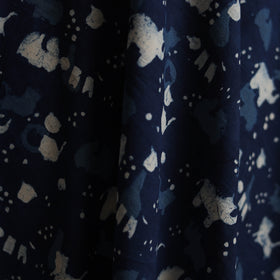 Blue - Bagru Indigo Hand Block Print Natural Dyed Cotton Fabric 13