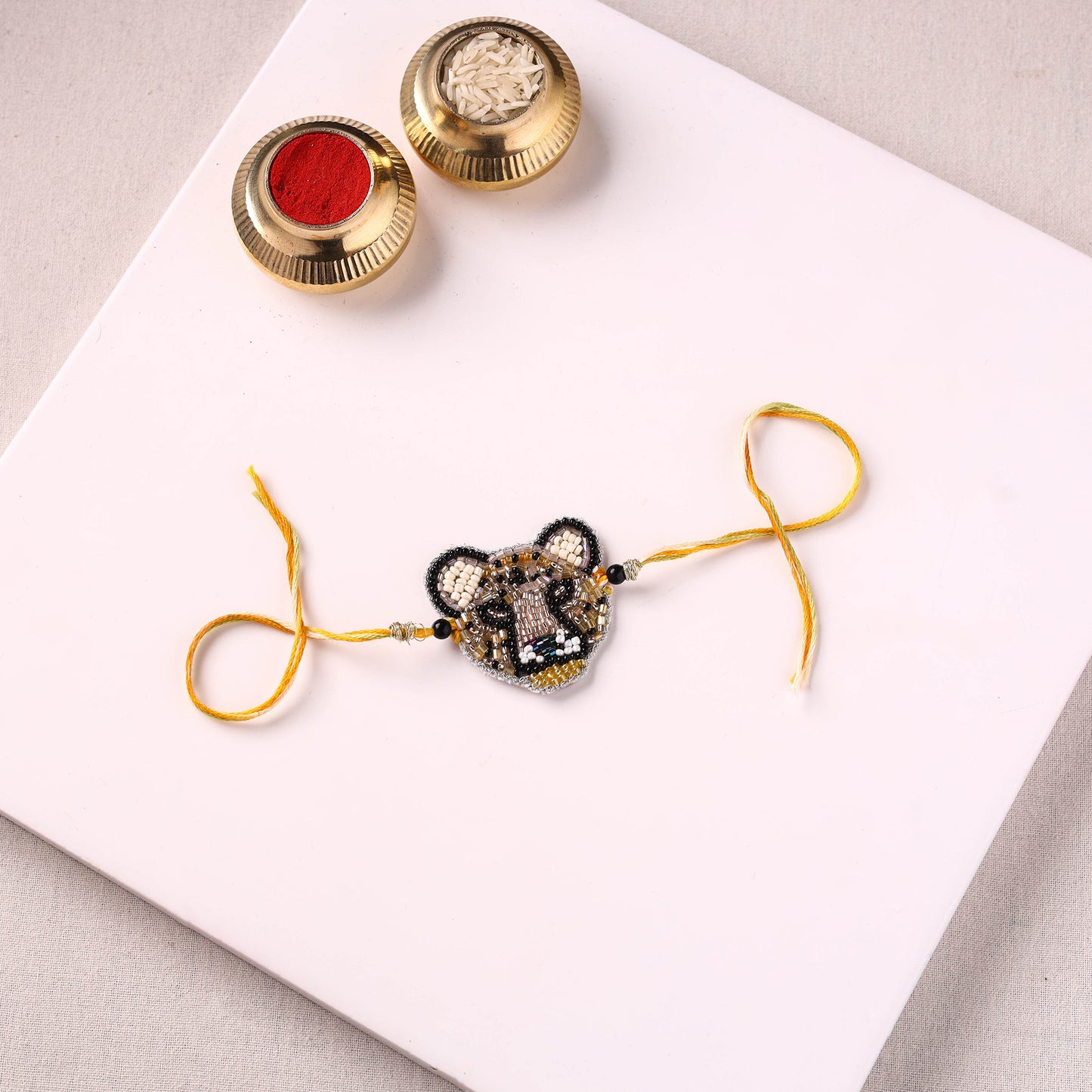 Leopard - Handmade Beadwork Kids Rakhi by Jugni 17