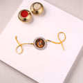 Round Ganesha - Handmade Beadwork Rakhi by Jugni 20