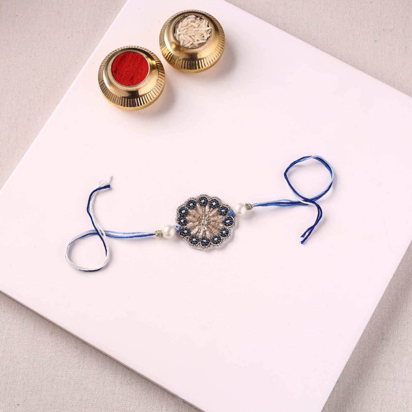Flower - Handmade Beadwork Rakhi by Jugni 22