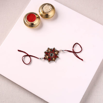 Flower - Handmade Thread & Beadwork Rakhi by Jugni 23
