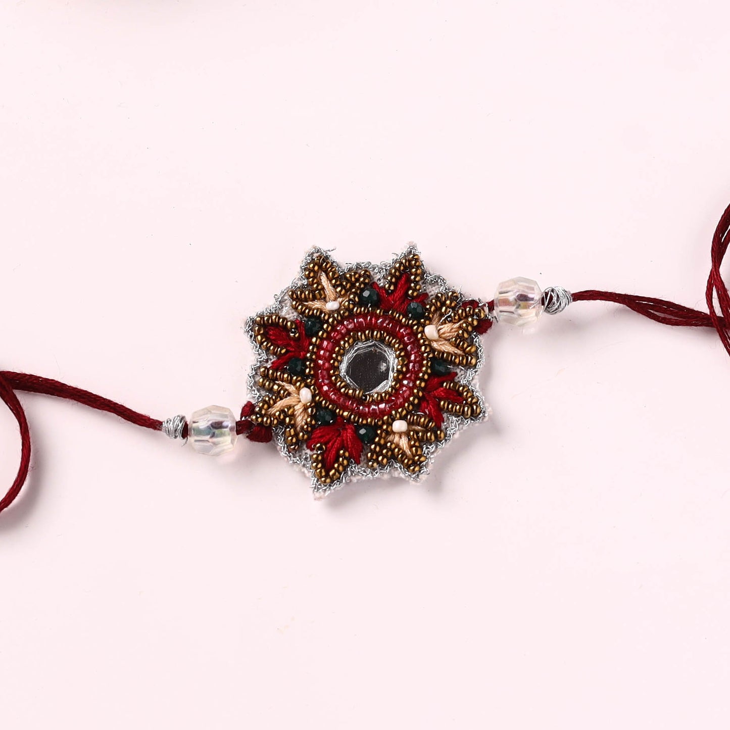 Flower - Handmade Thread & Beadwork Rakhi by Jugni 23