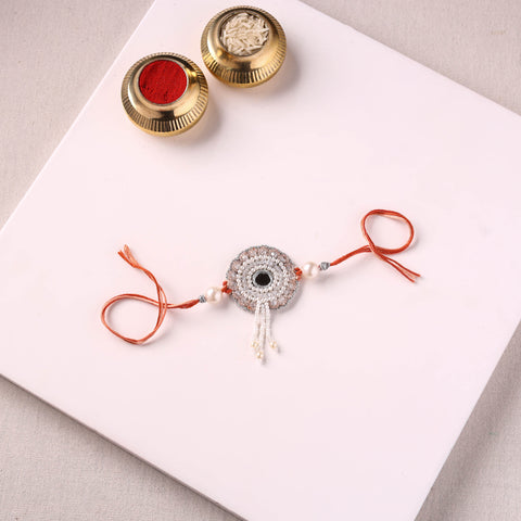 Handmade Mirror & Beadwork Rakhi by Jugni 24