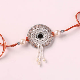 Handmade Mirror & Beadwork Rakhi by Jugni 24