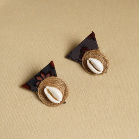 Multicolor - handmade jute fabart necklace set 06