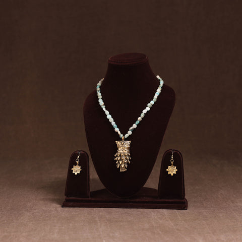 Handmade Beads Tribal Dokra Necklace Set 30