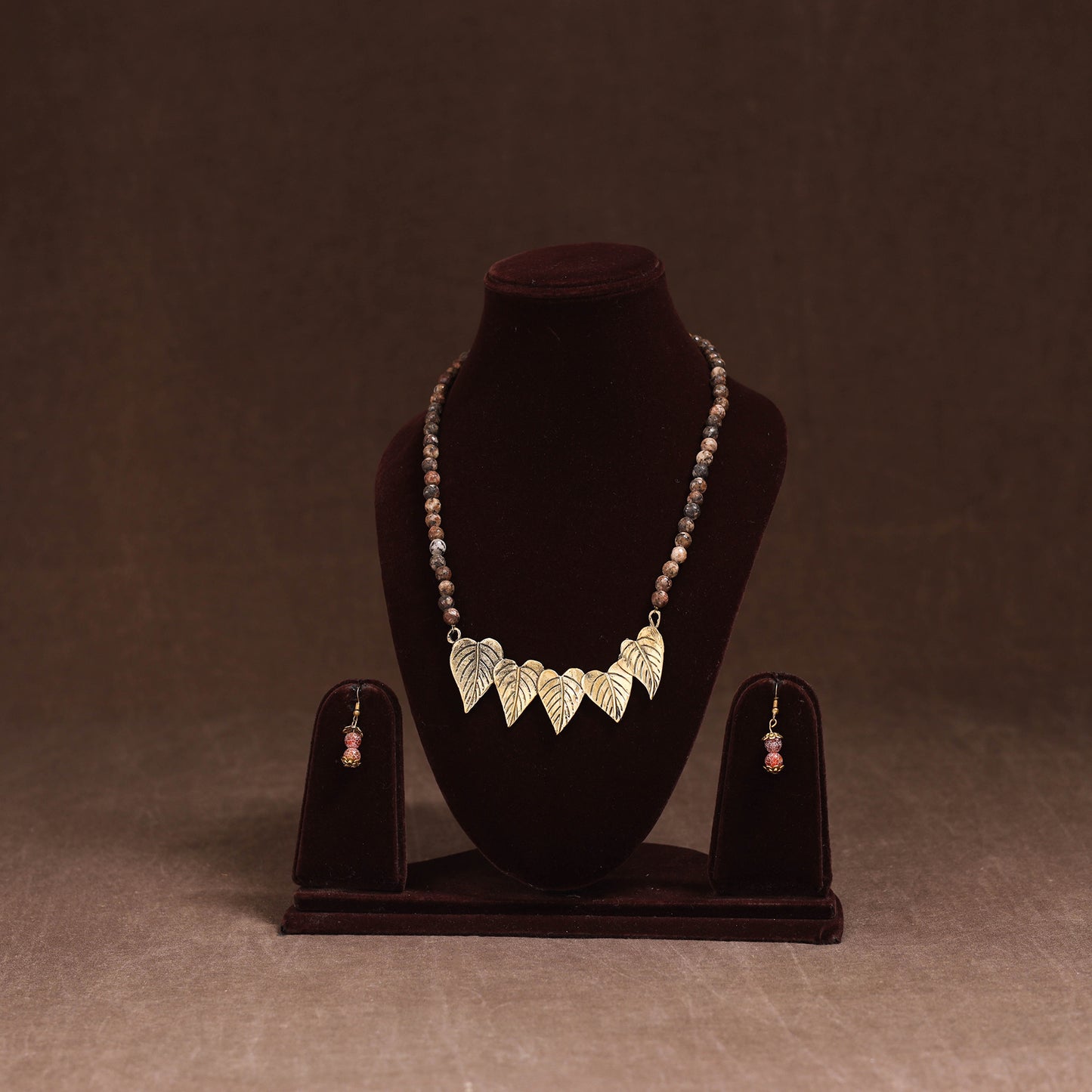 Handmade Beads Tribal Dokra Necklace Set 24