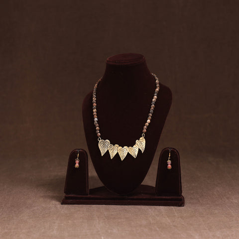 Handmade Beads Tribal Dokra Necklace Set 24