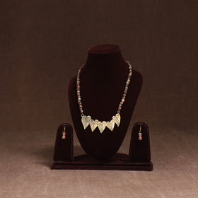 Handmade Beads Tribal Dokra Necklace Set 24