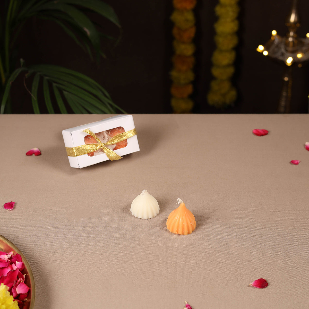 Handmade Modak Soy Wax Scented Candles (Set of 2) 02