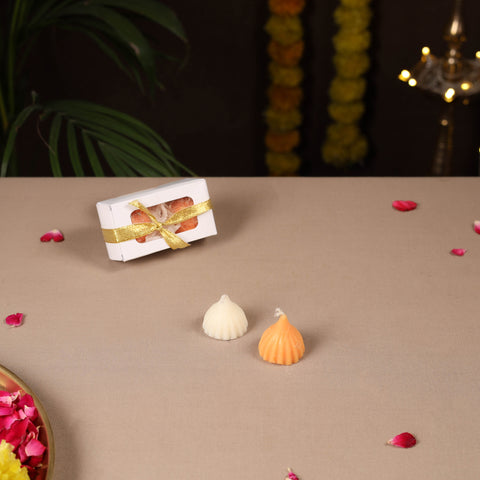 Handmade Modak Soy Wax Scented Candles (Set of 2) 02